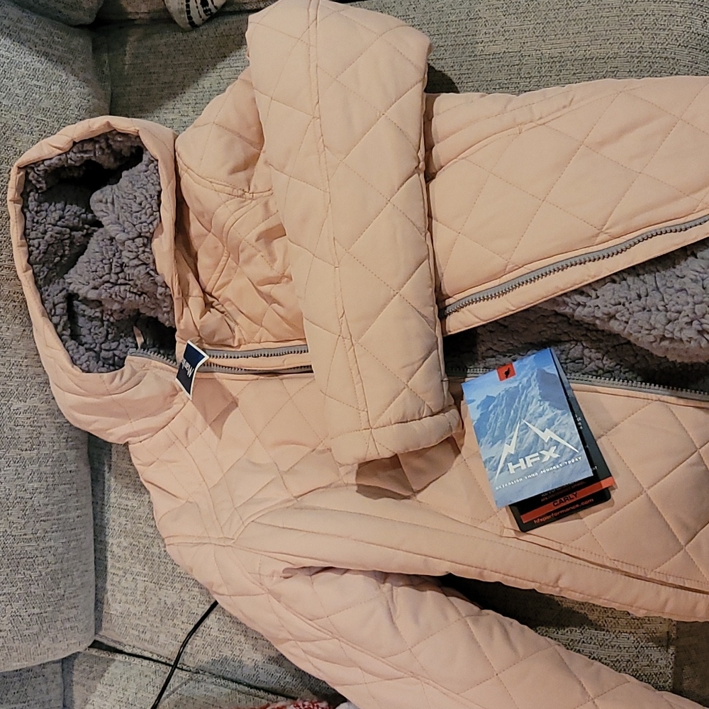 soft pink jacket with fur inside from Marshalls